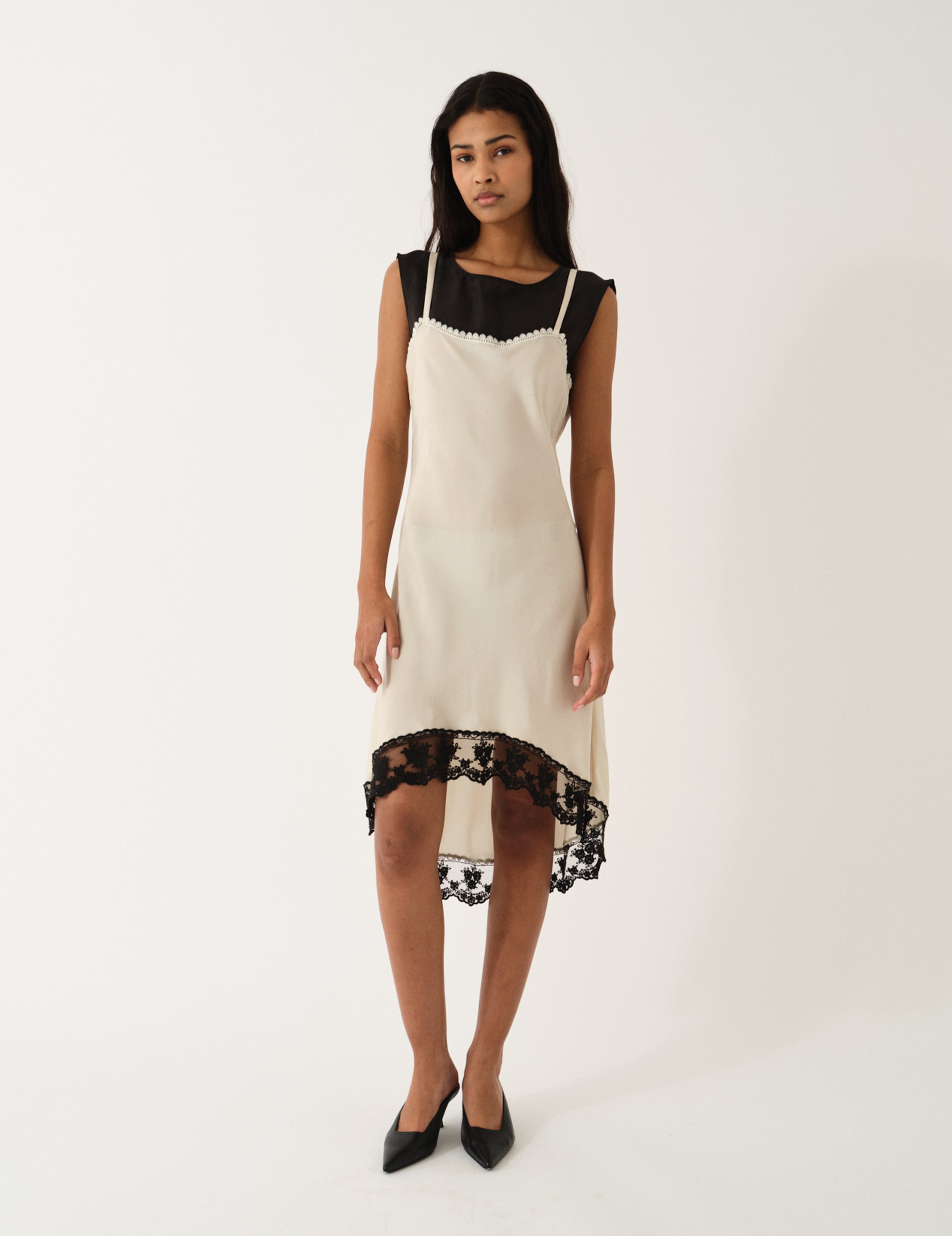 Darling Slip Dress Ecru