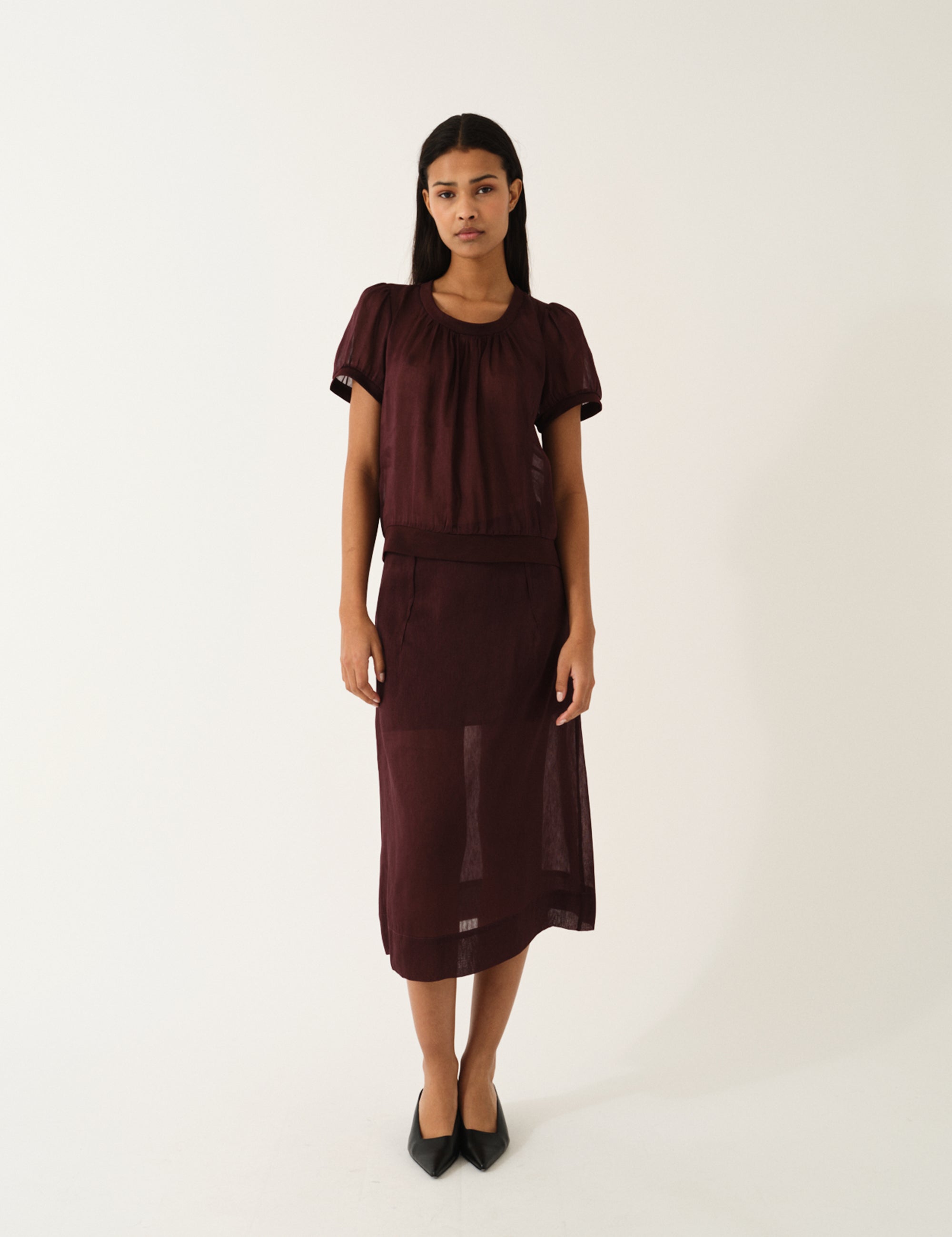 Prince Skirt Burgundy