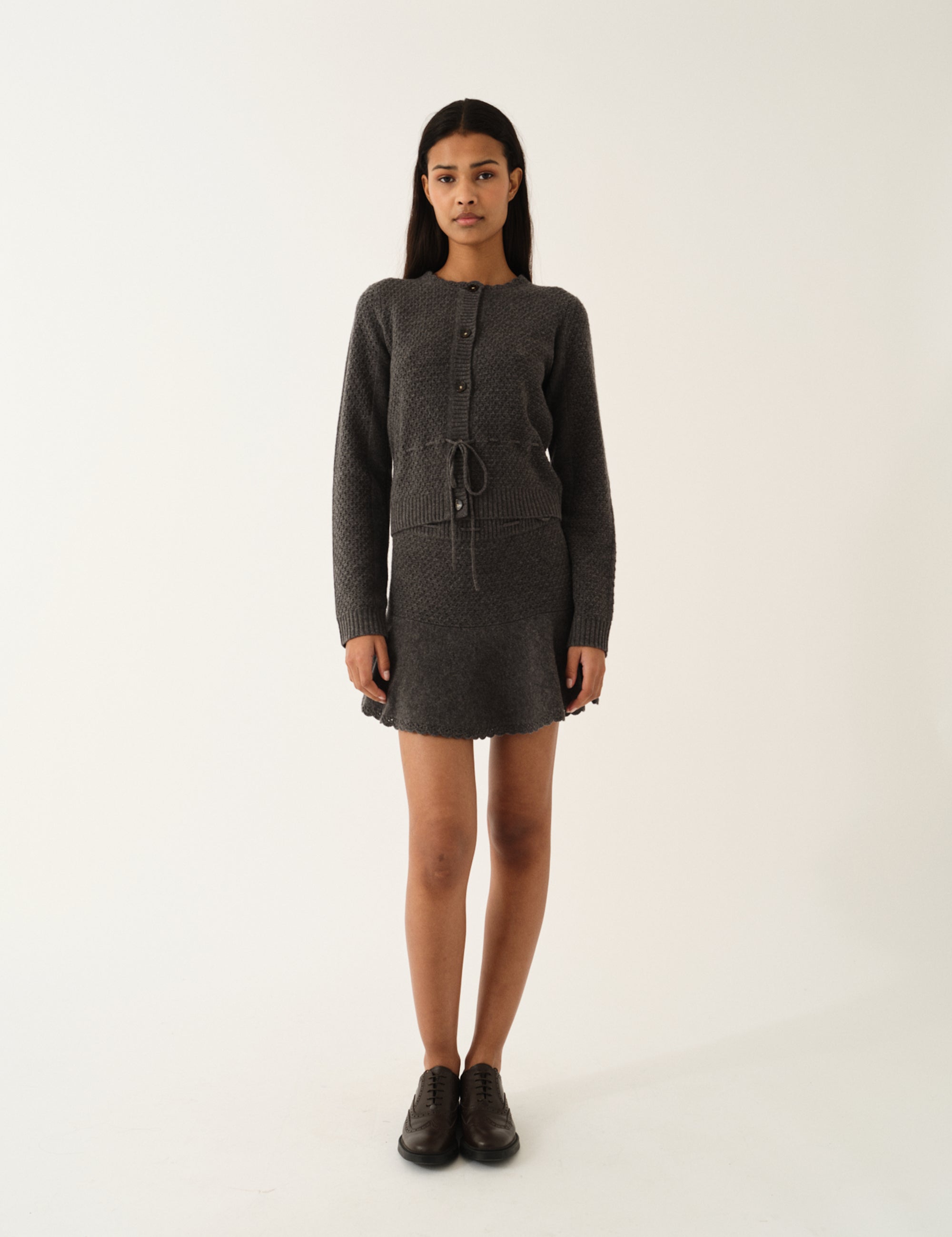 Como Crochet Mini Grey Melange