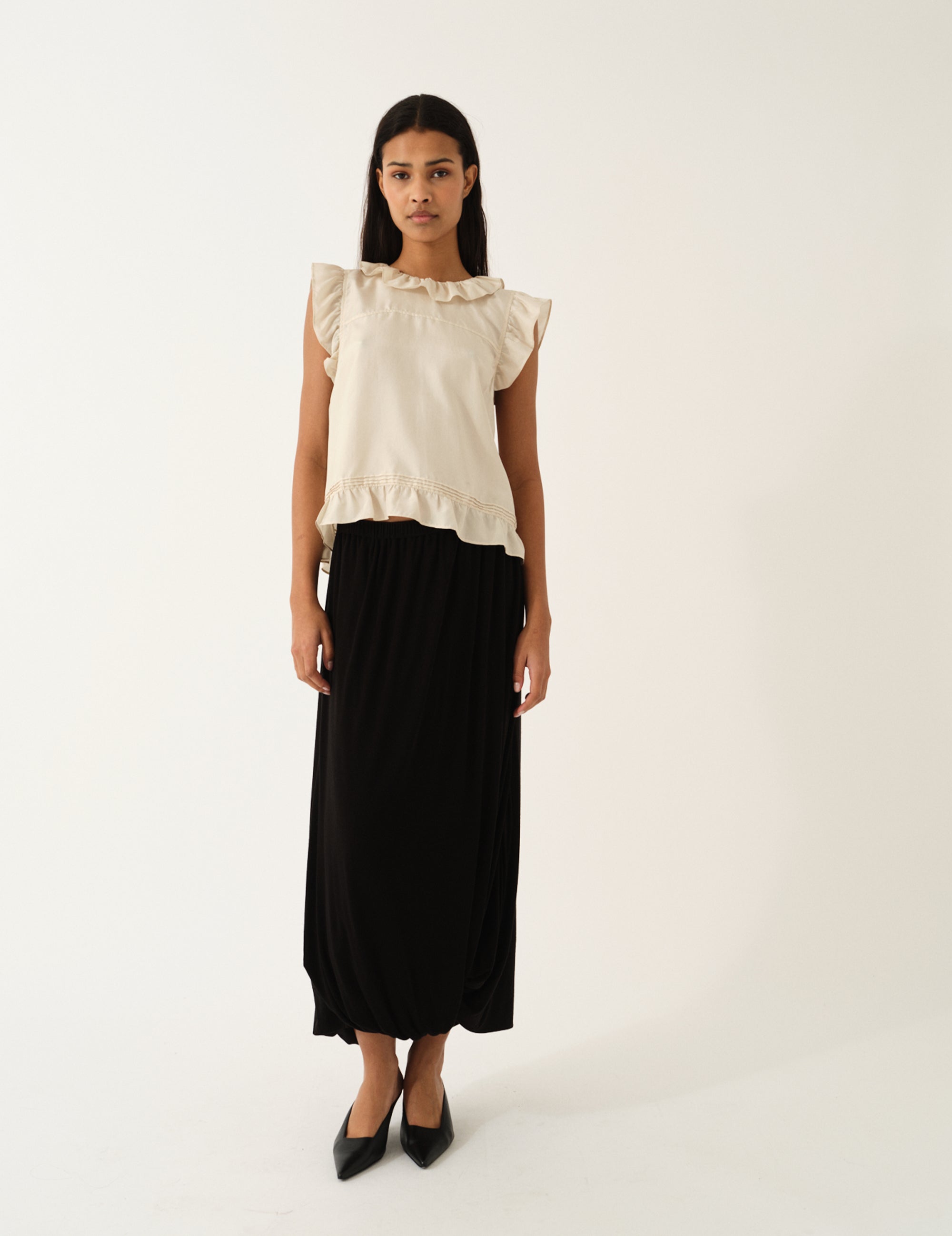Breanna Knot Skirt Black