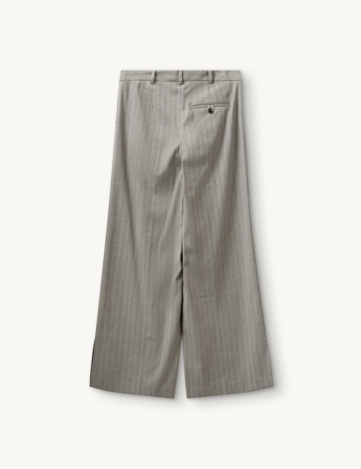 Conti Pants Grey Herringbone 4 / Grey Herringbone