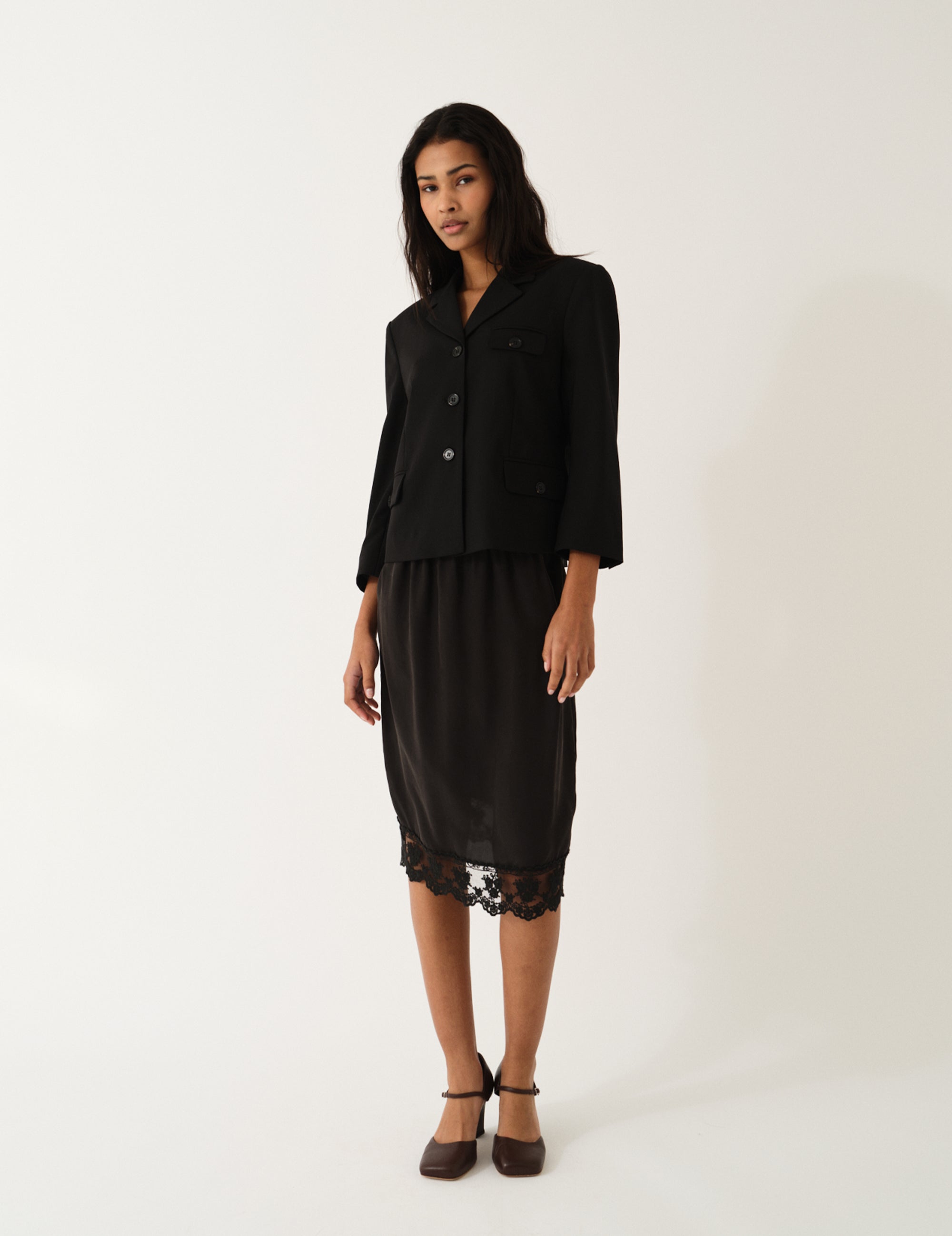Grand Fitted Jacket Black