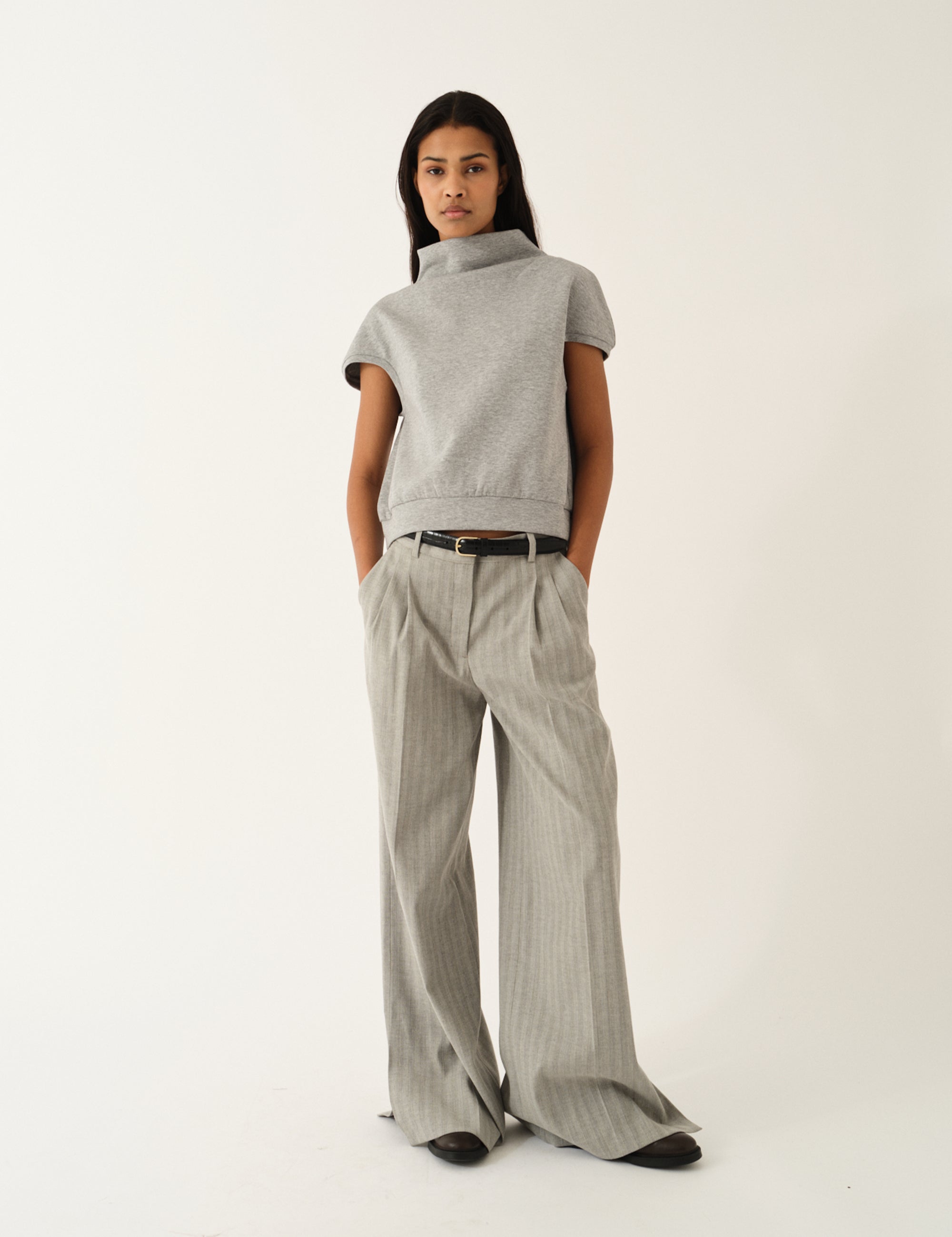 Glam Tee Grey Melange