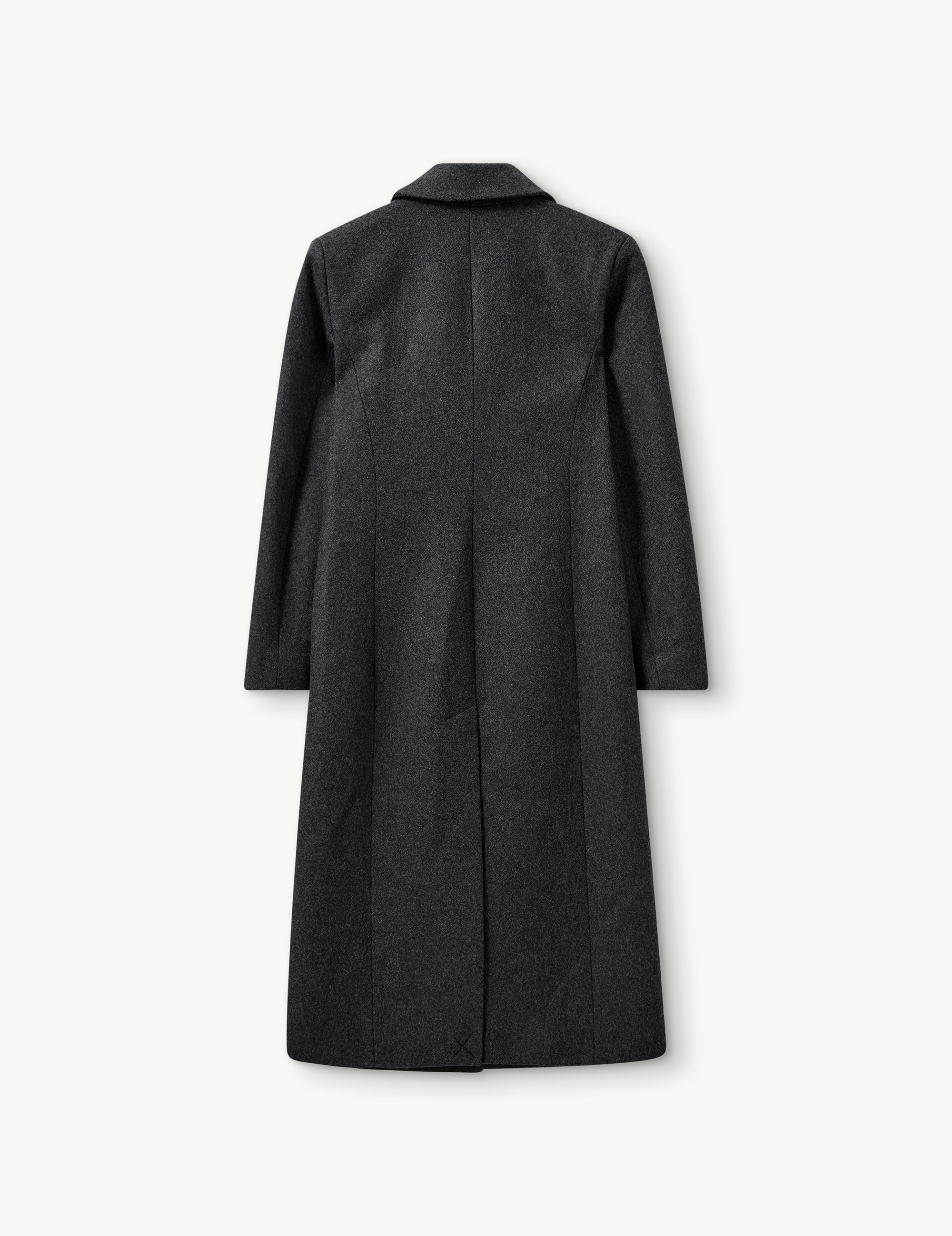 Manhattan Fitted Coat Grey Melange
