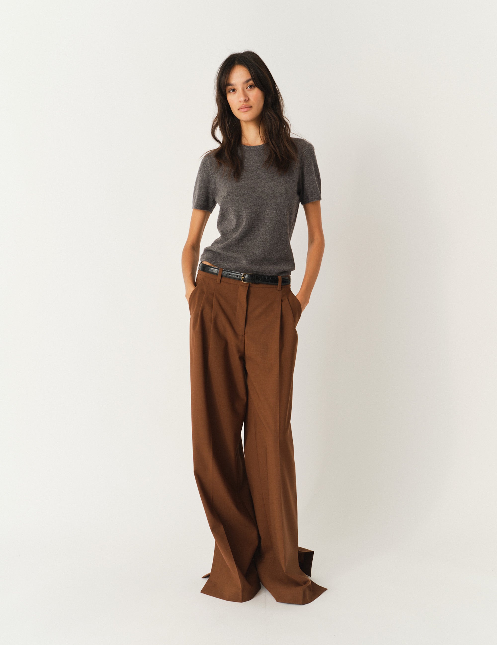 Como Knit Tee Grey Melange 12 / Grey Melange