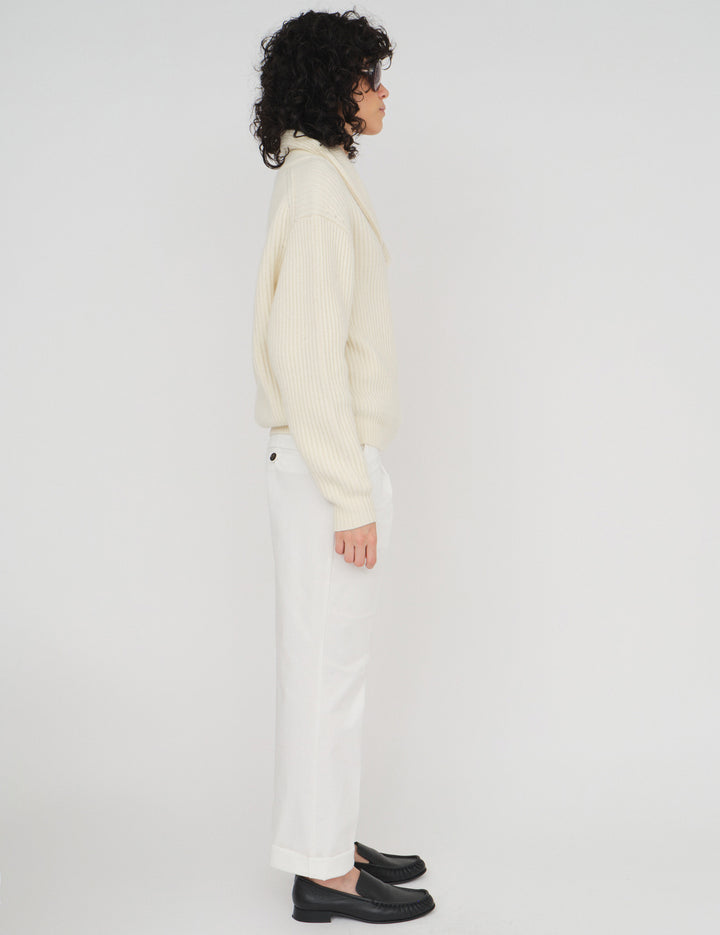 Avelino Straight Pants Cream 6 / Cream