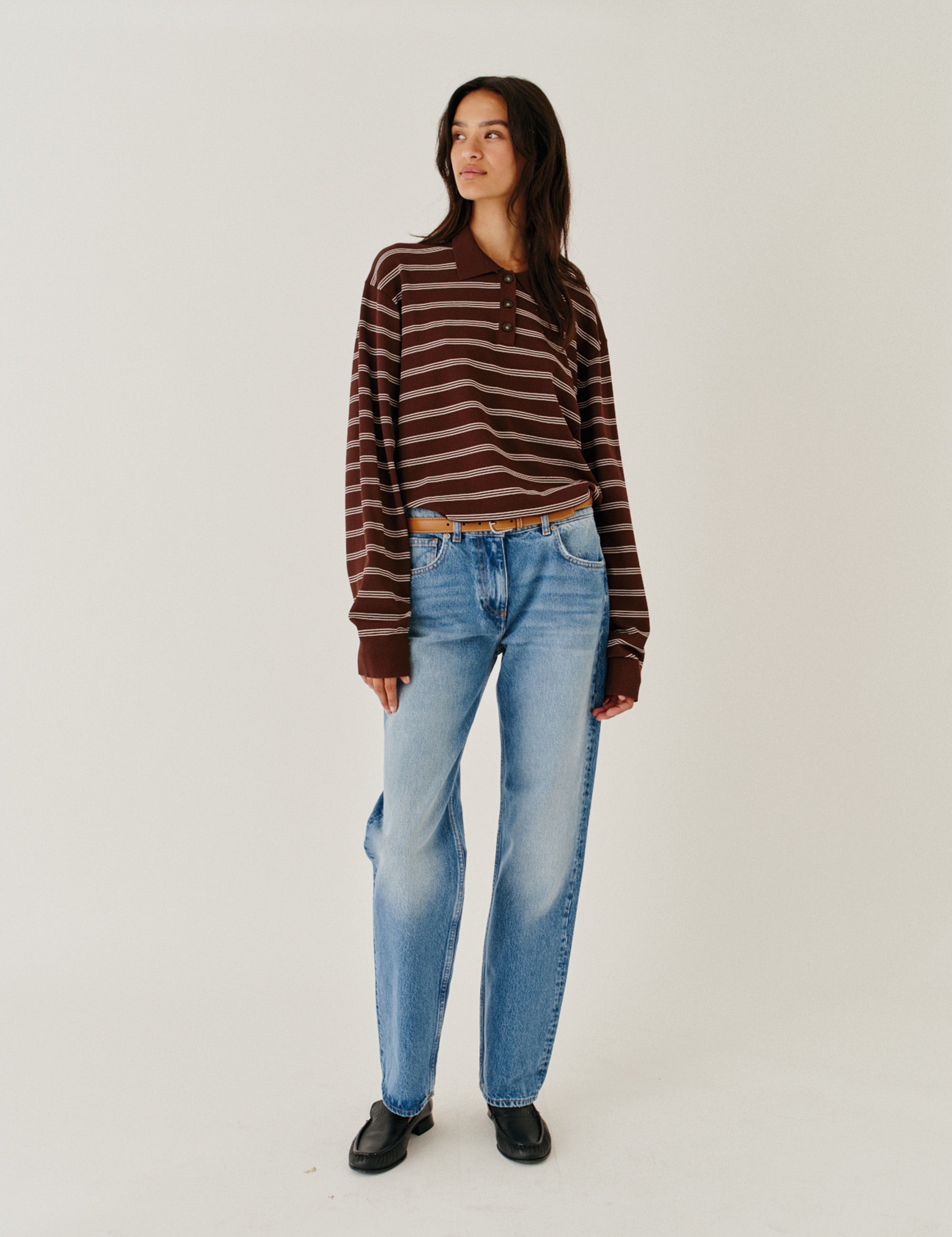 Darcy Distressed Jeans Washed Blue 25 / Washed Blue