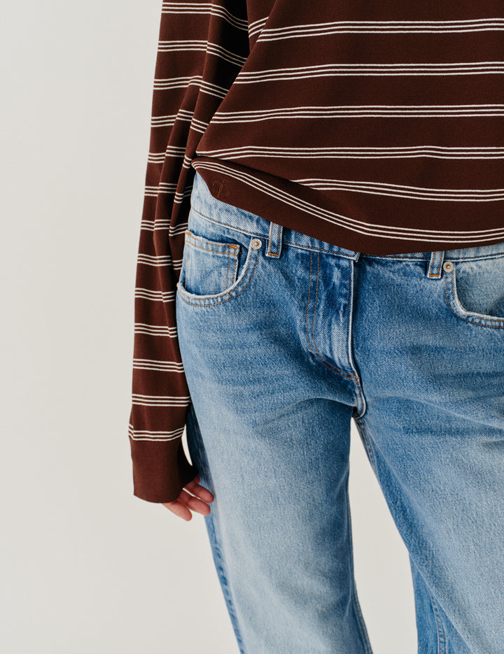 Darcy Distressed Jeans Washed Blue 25 / Washed Blue