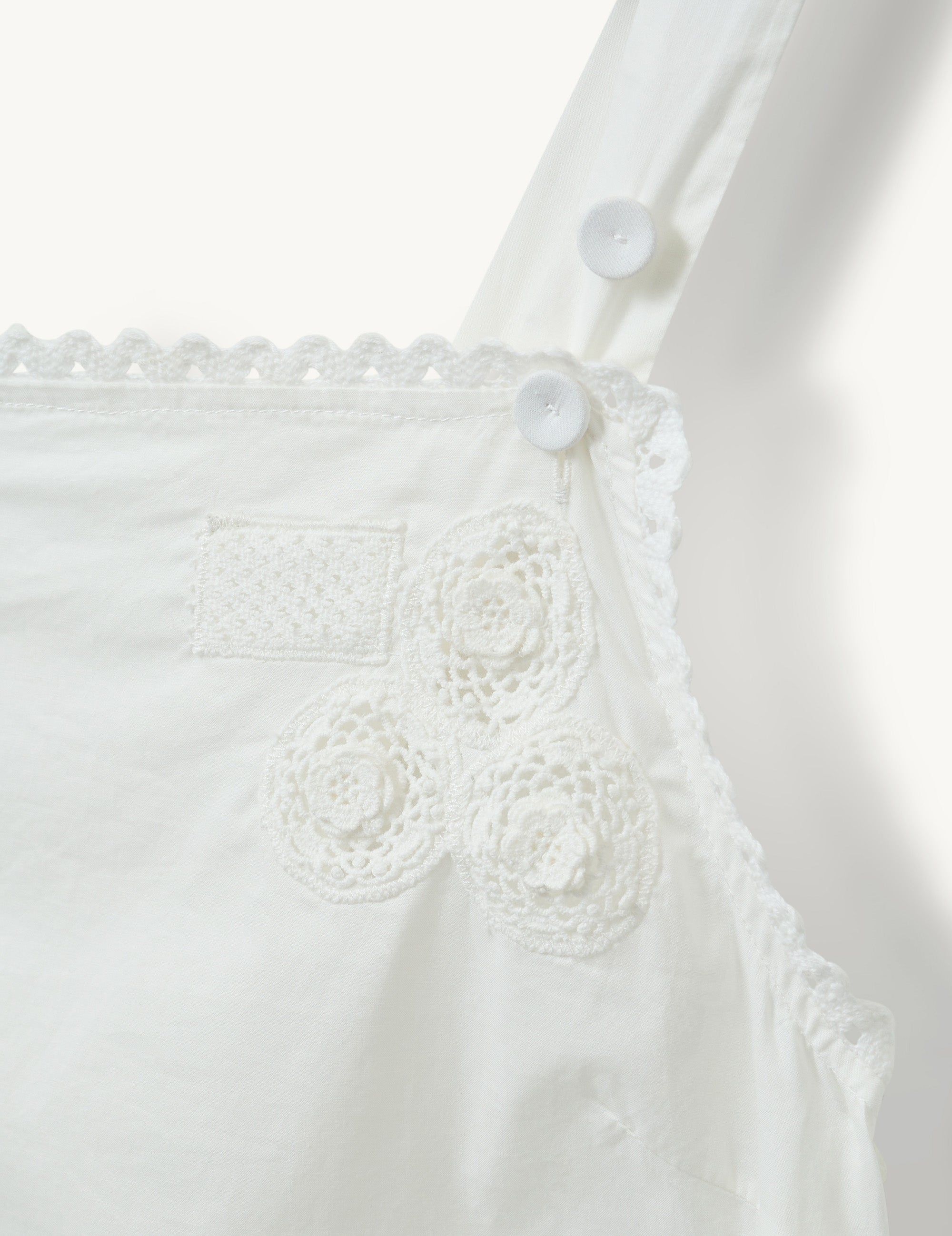 Kirsten Apron Dress White 6 / White