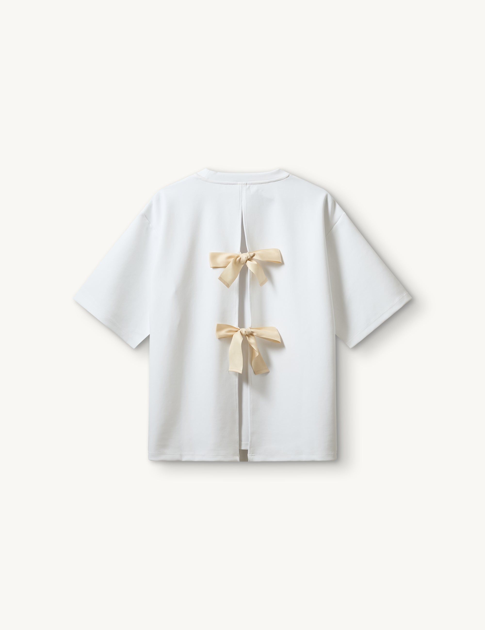 TG Bow Tee White OS / White