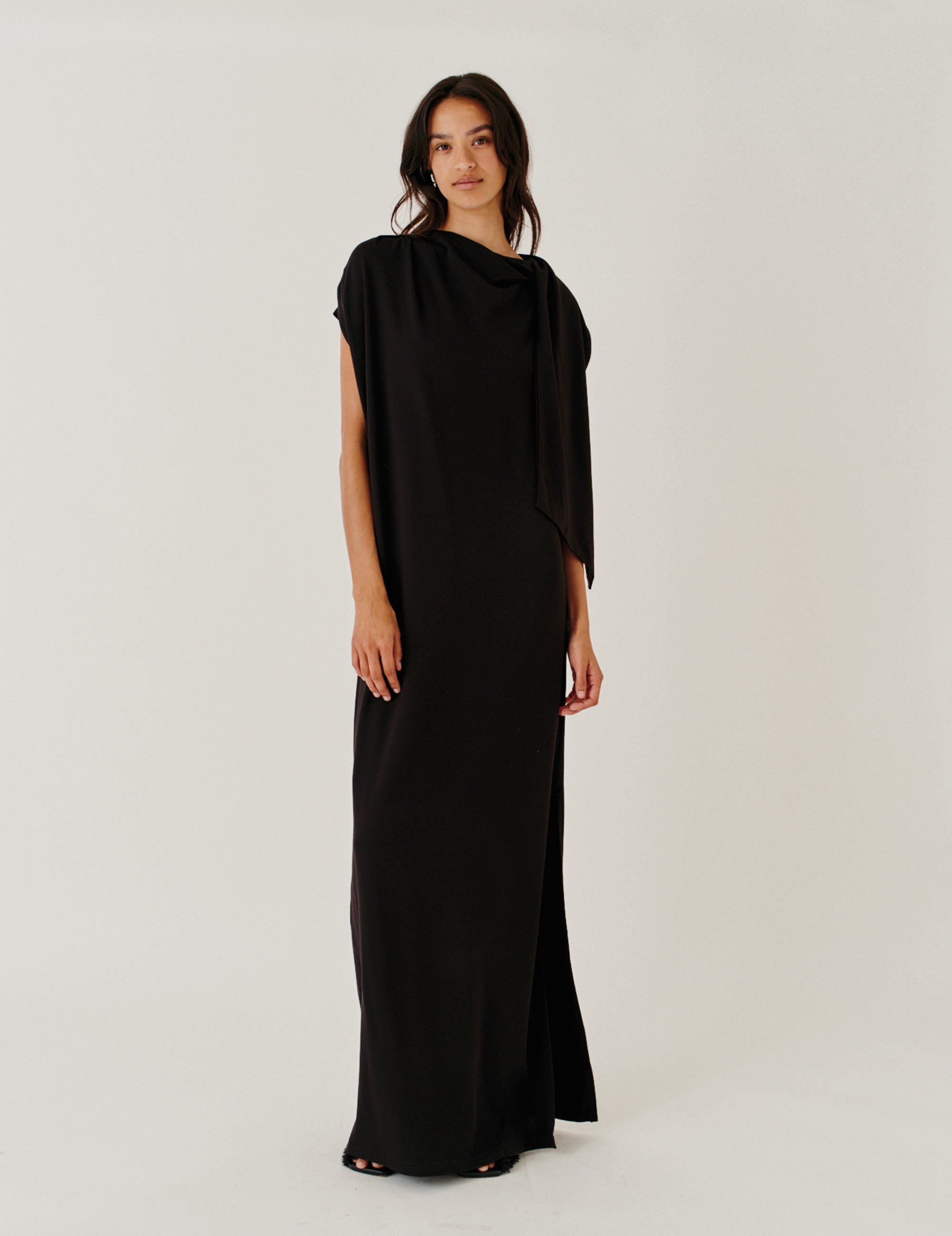 Scarf Dress Black 4 / Black