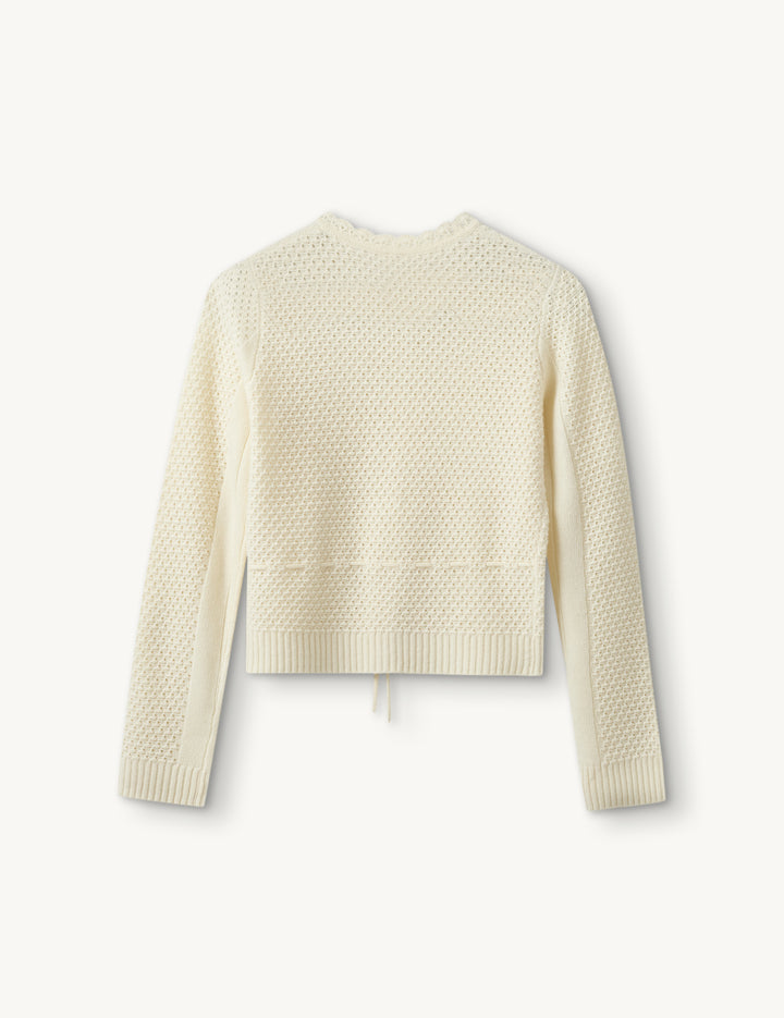 Como Belted Cardigan Cream 4 / Cream