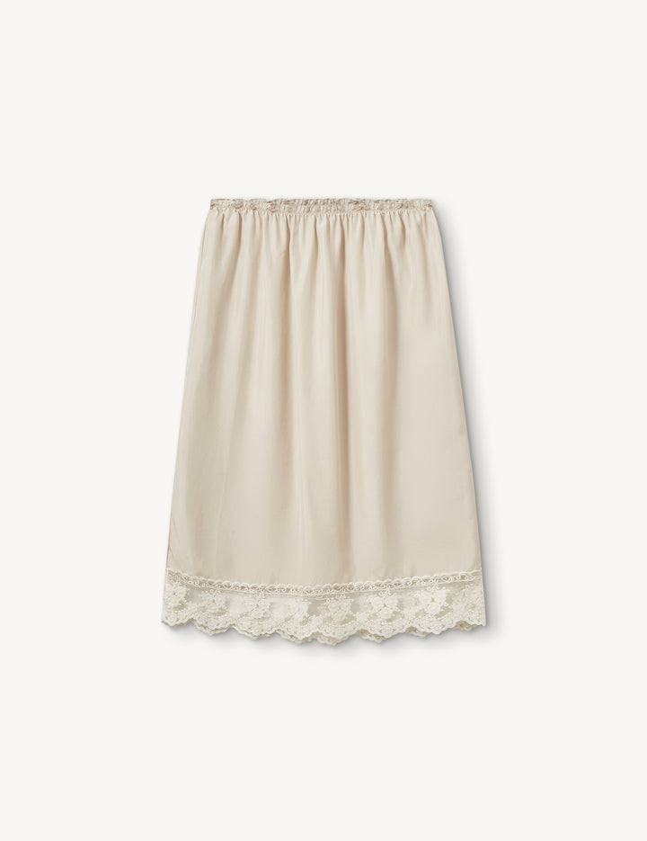 Darling Slip Skirt Ecru 4 / Ecru
