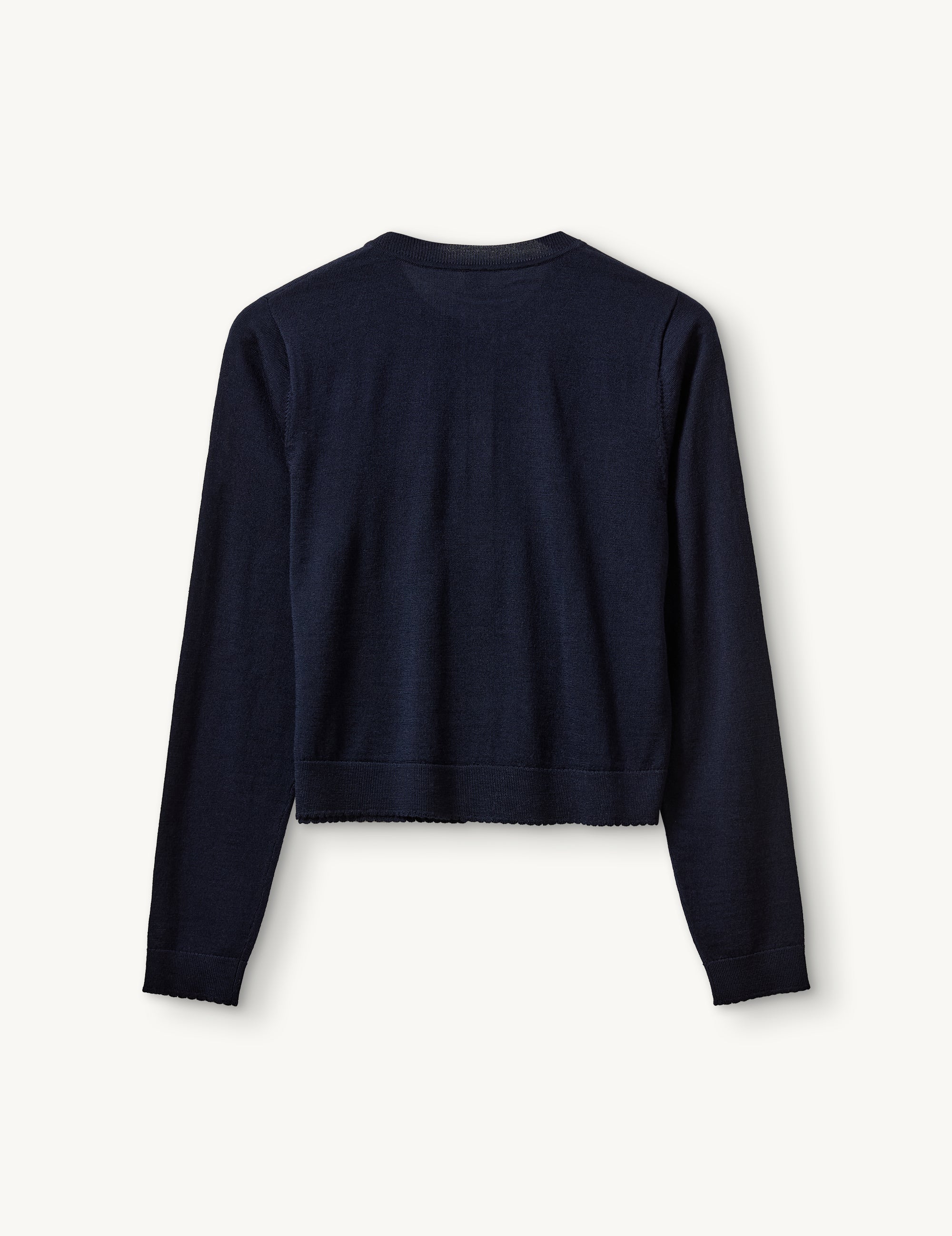 Bergen Scallop Mini Cardigan Navy 4 / Navy