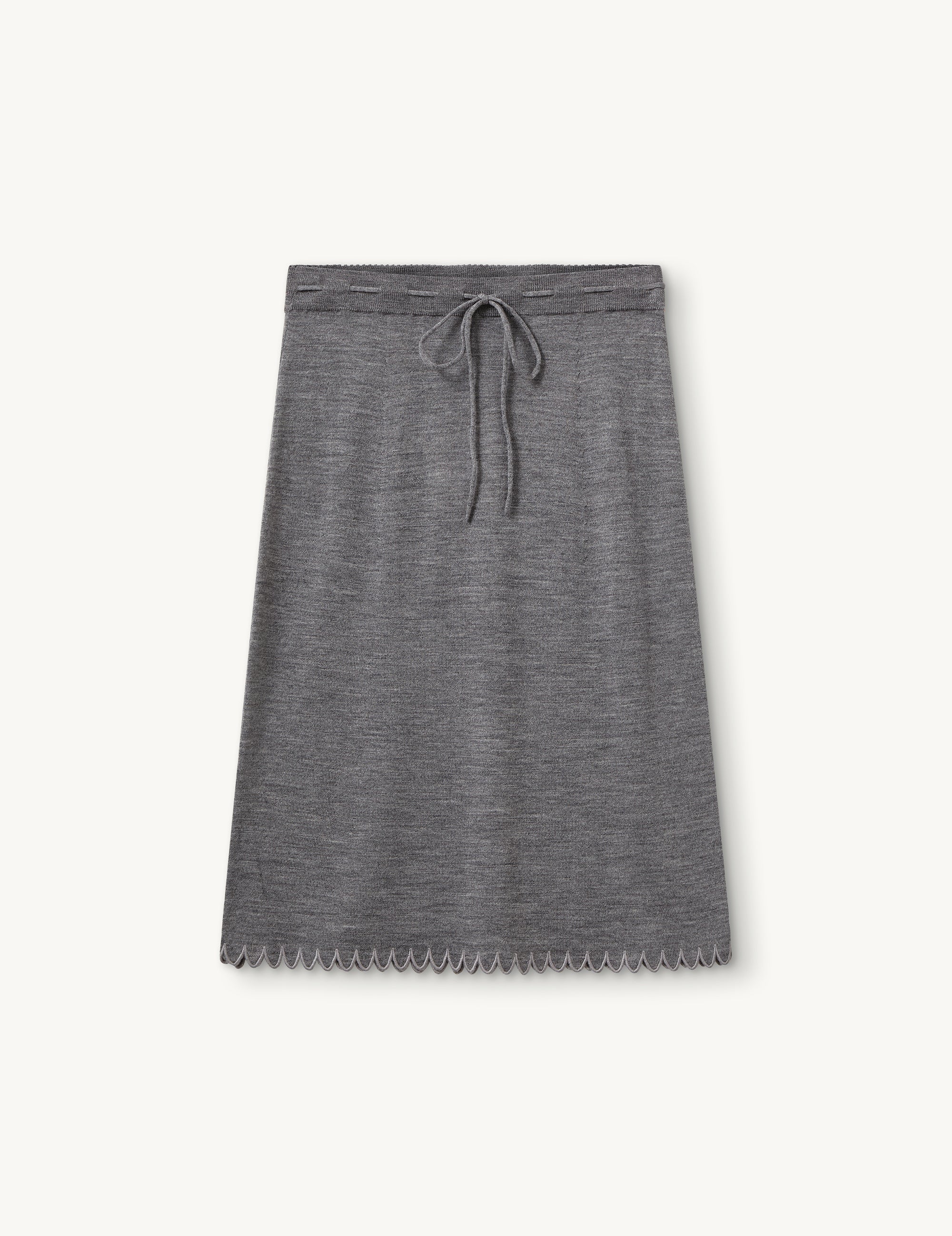 Bergen Scallop Slip Skirt Navy 4 / Navy