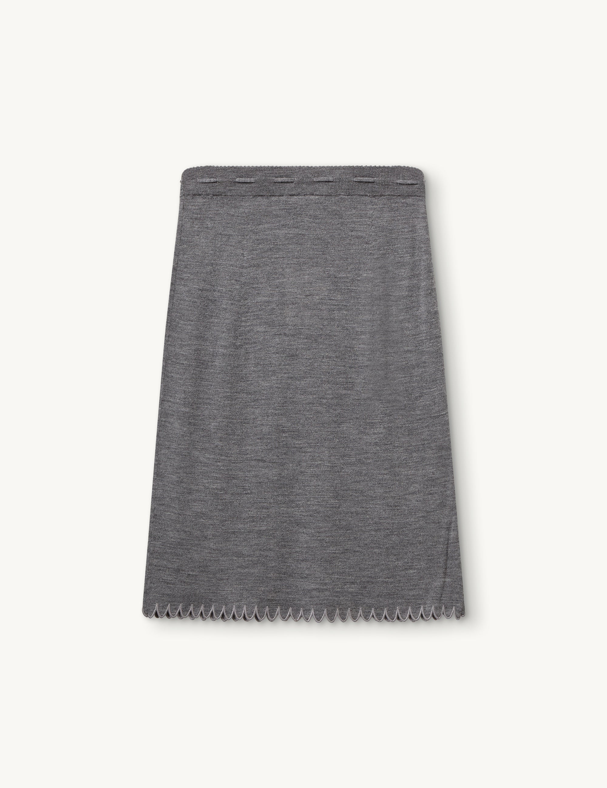 Bergen Scallop Slip Skirt Navy 4 / Navy