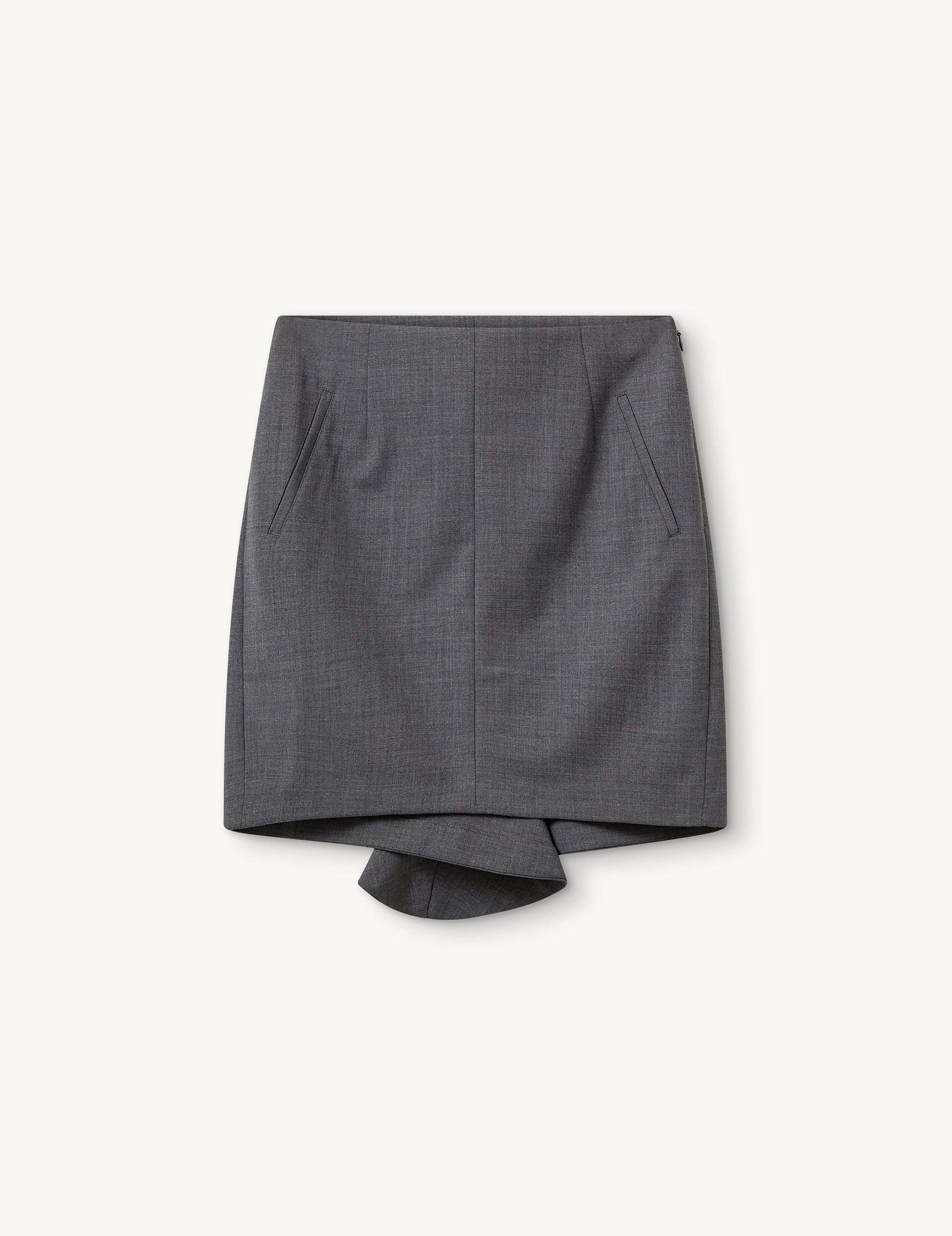 Grand Slip Skirt Grey Melange 4 / Grey Melange