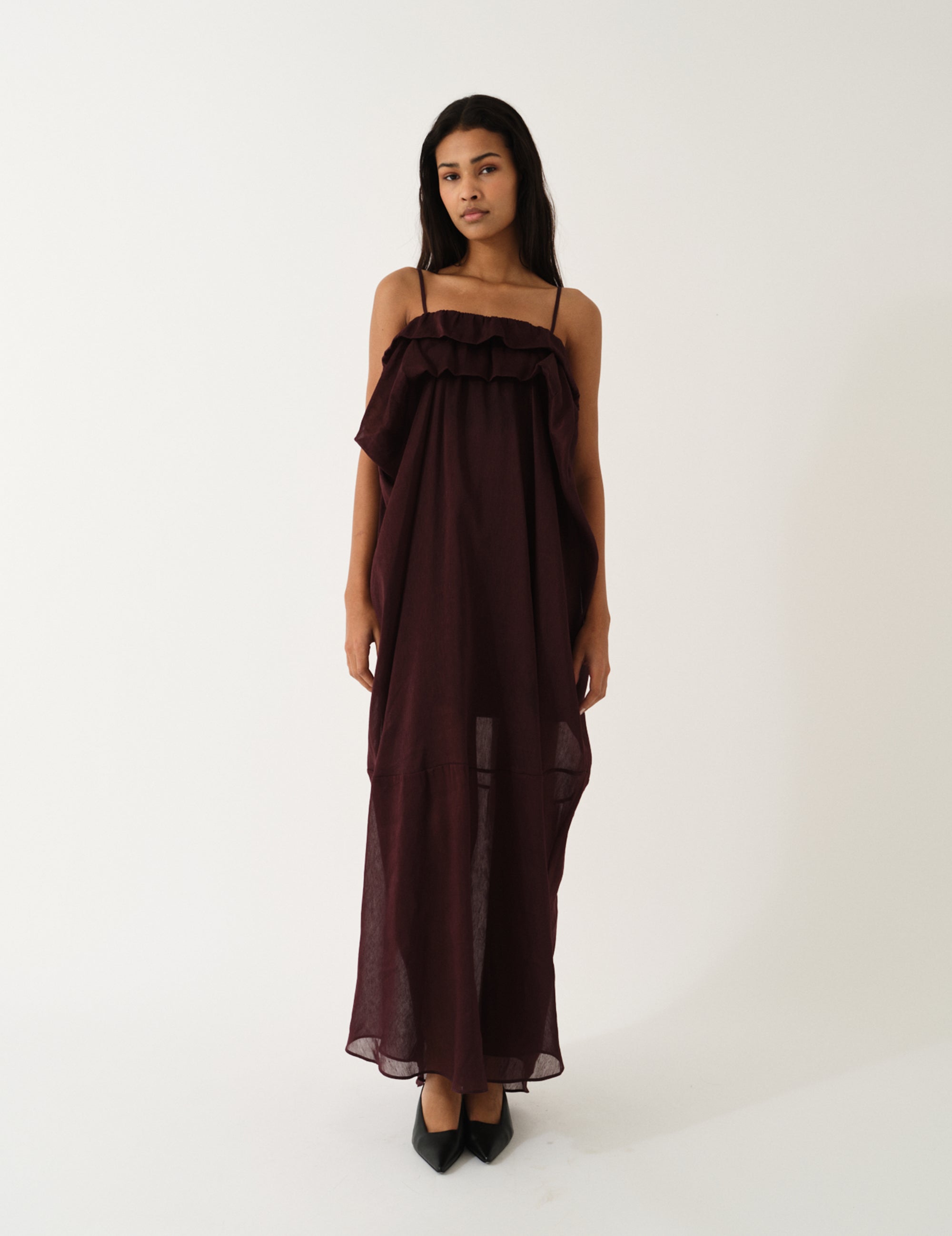 Prince Drape Gown Burgundy 4 / Burgundy