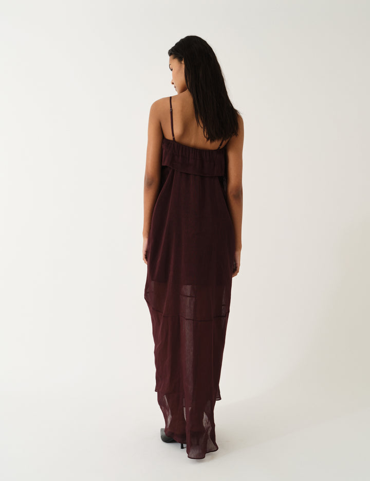 Prince Drape Gown Burgundy 4 / Burgundy
