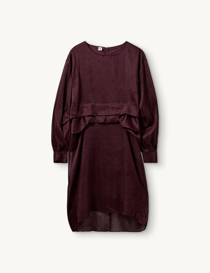 Prince Midi Dress Burgundy 4 / Burgundy