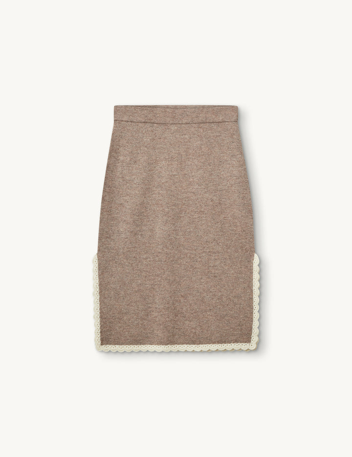 Como Crochet Slip Skirt Cream 4 / Cream
