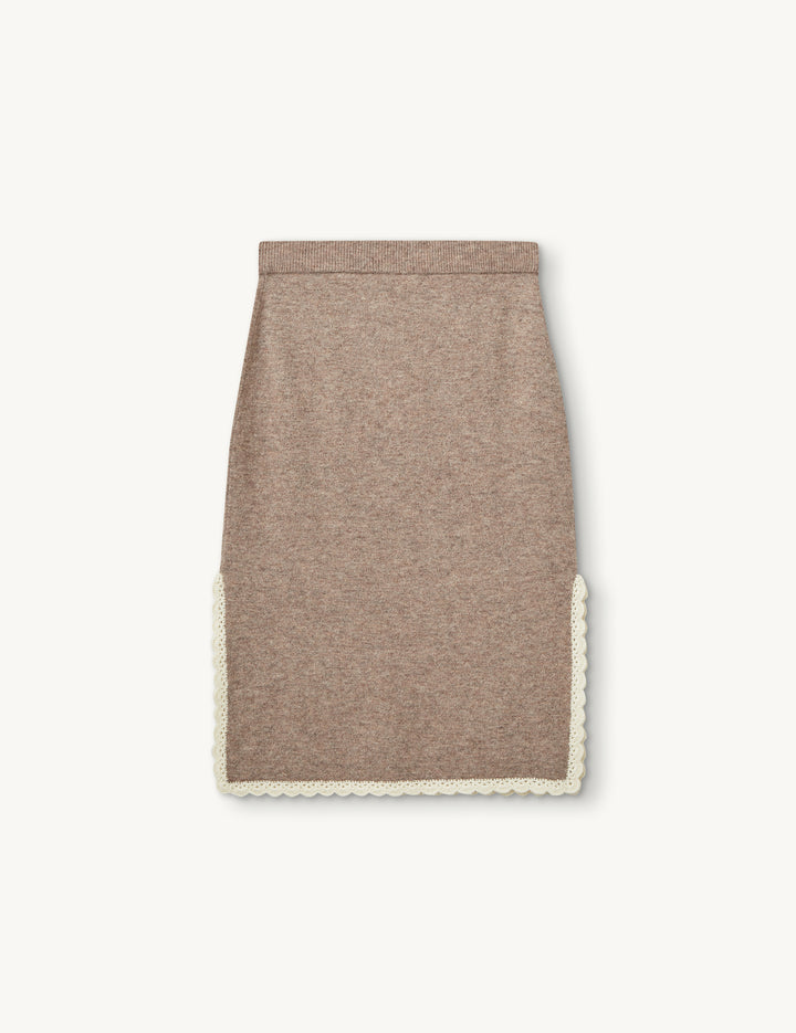Como Crochet Slip Skirt Cream 4 / Cream