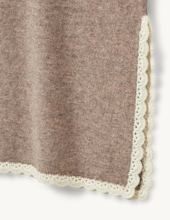 Como Crochet Slip Skirt Cream 4 / Cream