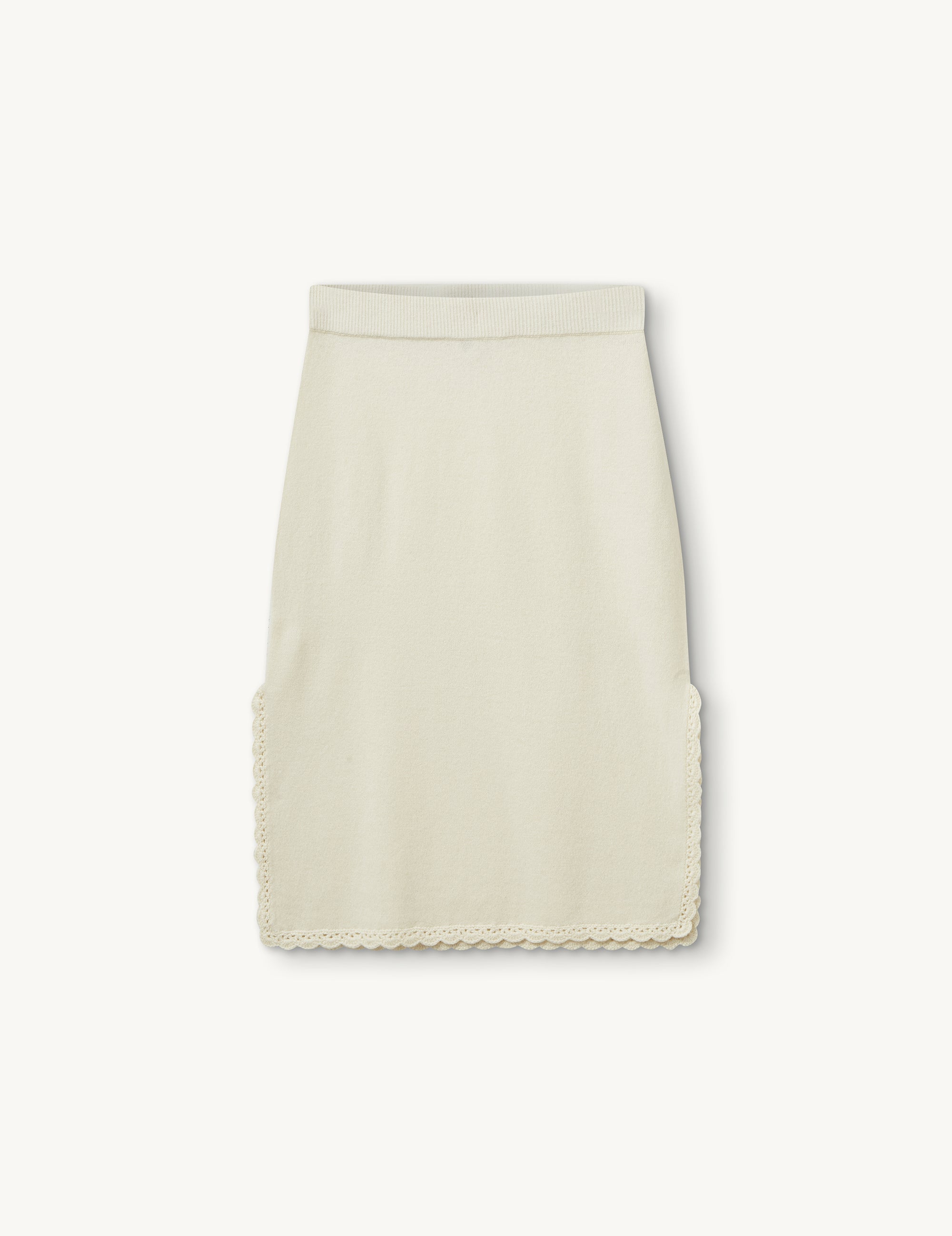 Como Crochet Slip Skirt Cream 4 / Cream