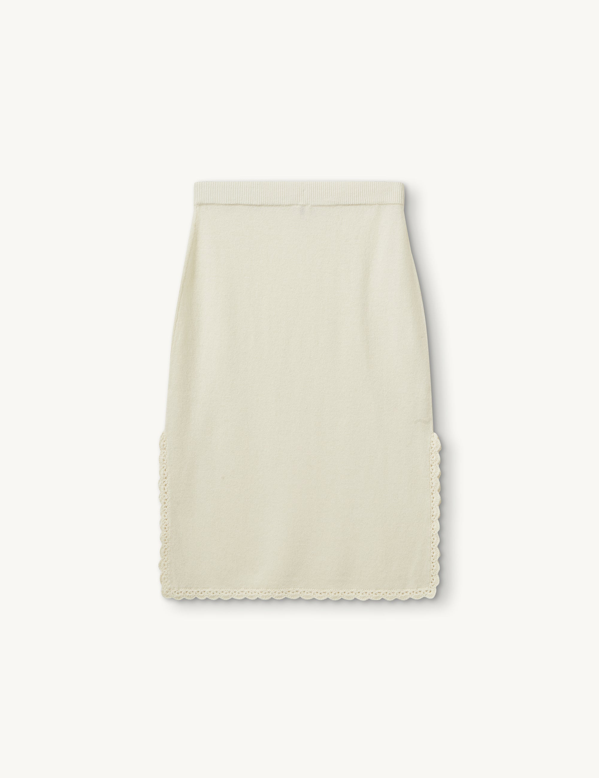 Como Crochet Slip Skirt Cream 4 / Cream
