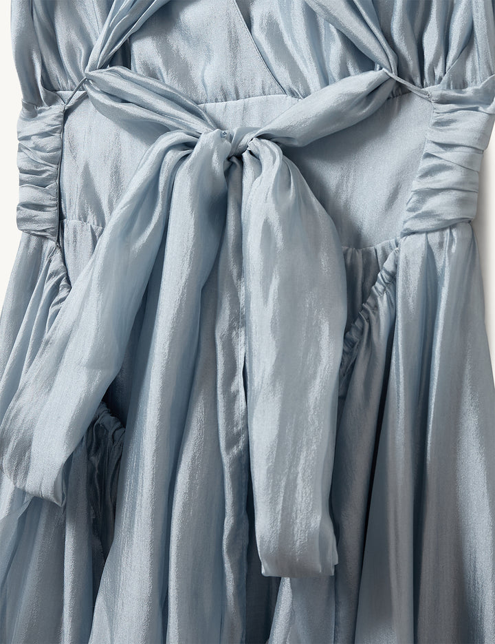 Gilian Halter Gown Dusty Blue 4 / Dusty Blue