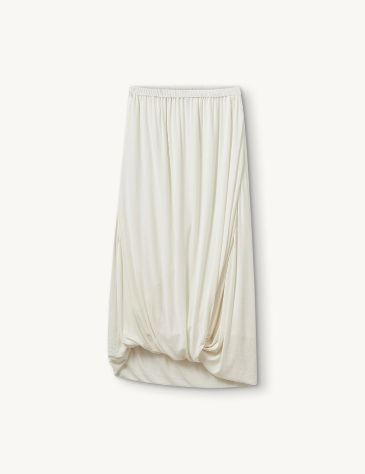 Breanna Knot Skirt Cream 4 / Cream