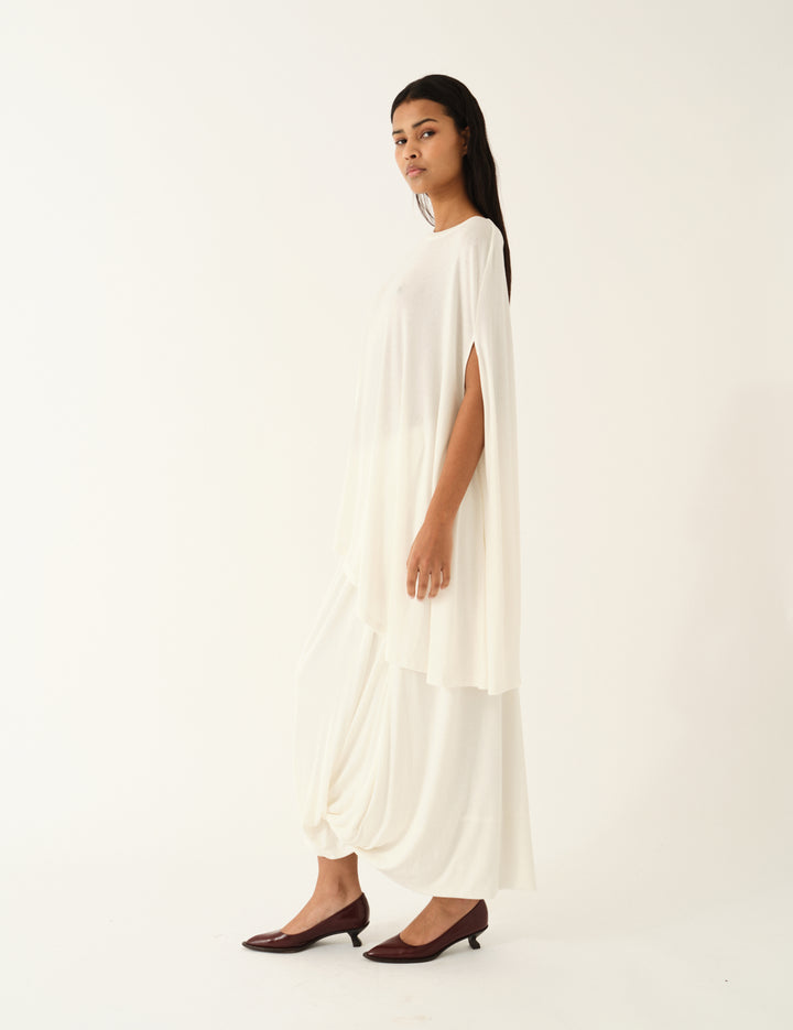 Breanna Knot Skirt Cream 4 / Cream