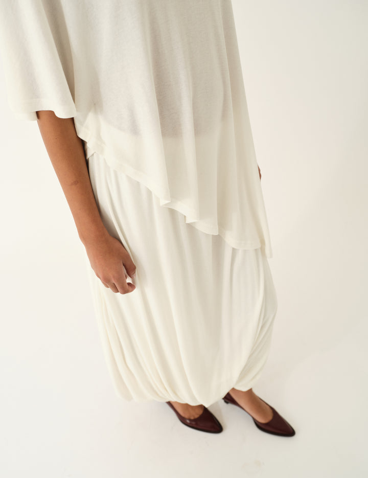 Breanna Knot Skirt Cream 4 / Cream