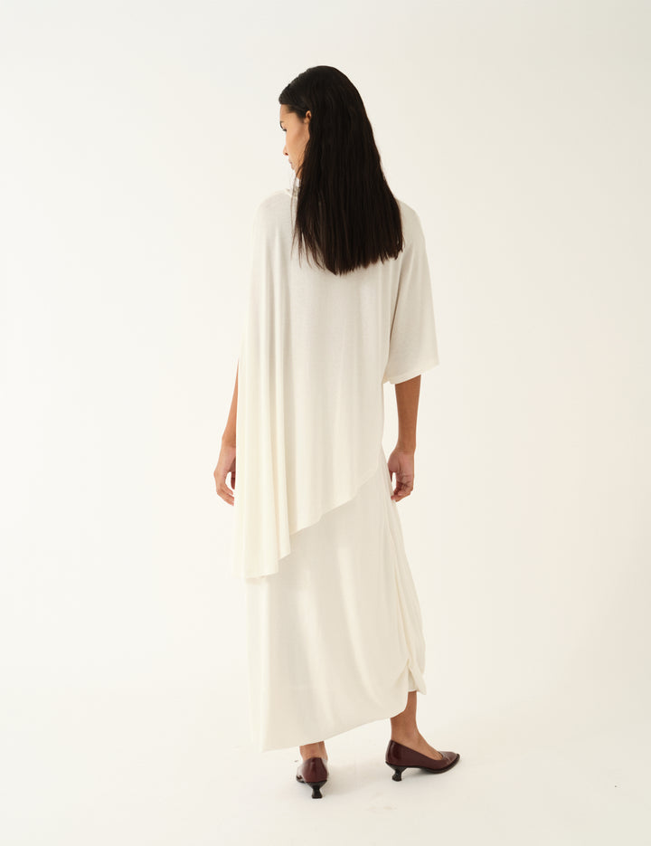 Breanna Knot Skirt Cream 4 / Cream