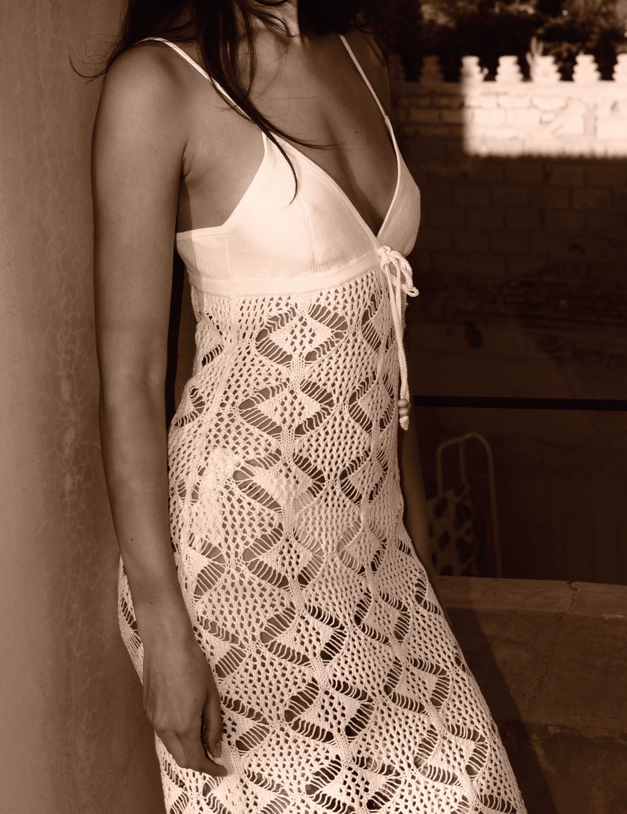 Marrakesh Midi Dress Cream 4 / Cream