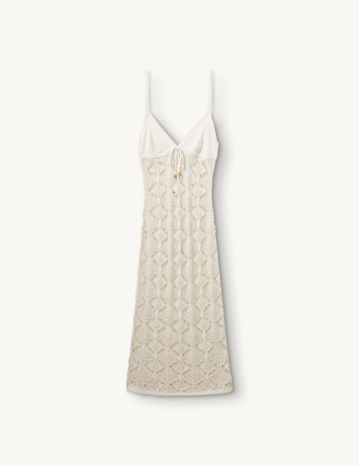Marrakesh Midi Dress Cream 4 / Cream