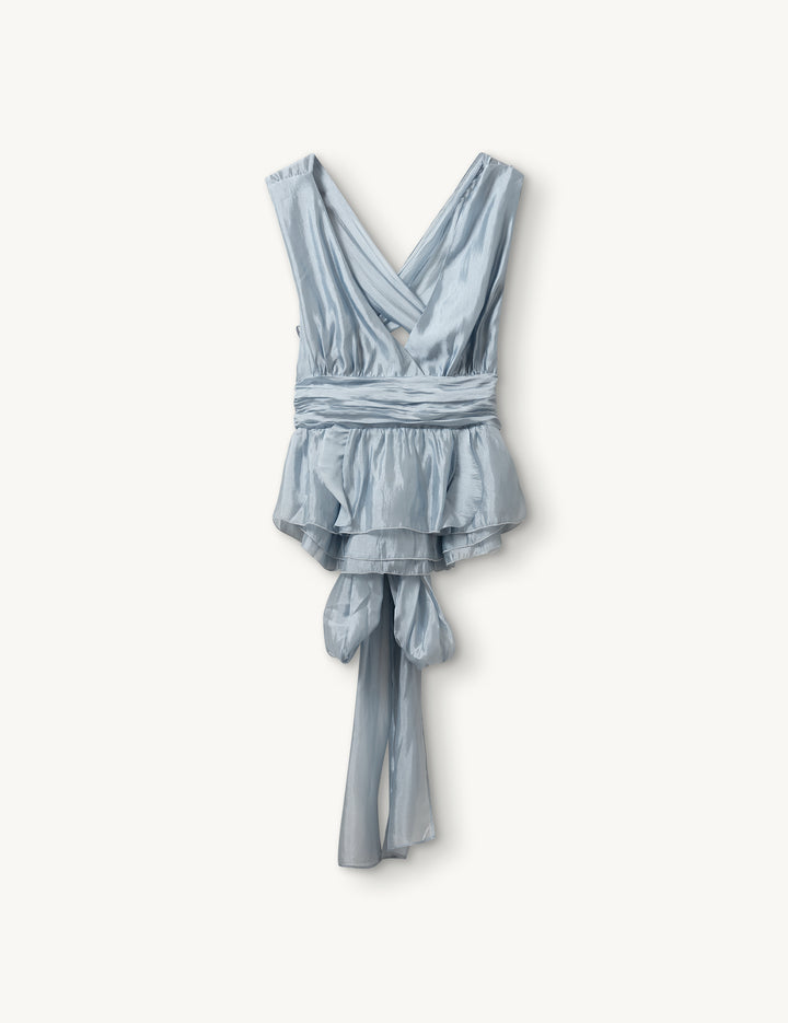 Gilian Halter Top Dusty Blue 4 / Dusty Blue