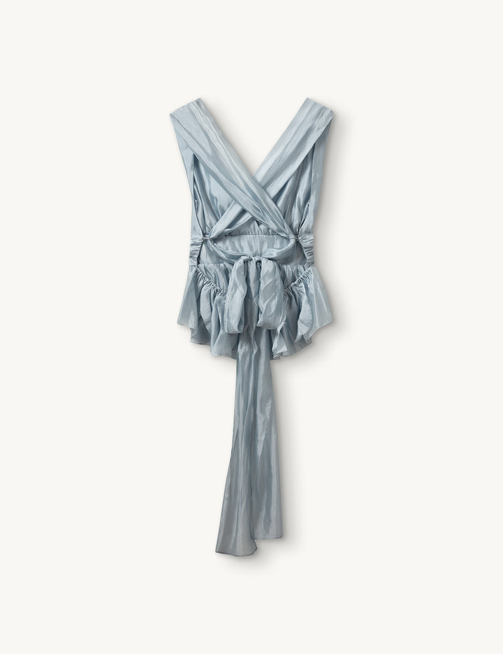 Gilian Halter Top Dusty Blue 4 / Dusty Blue