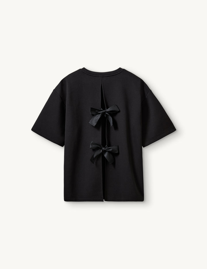 TG Bow Tee Black OS / Black