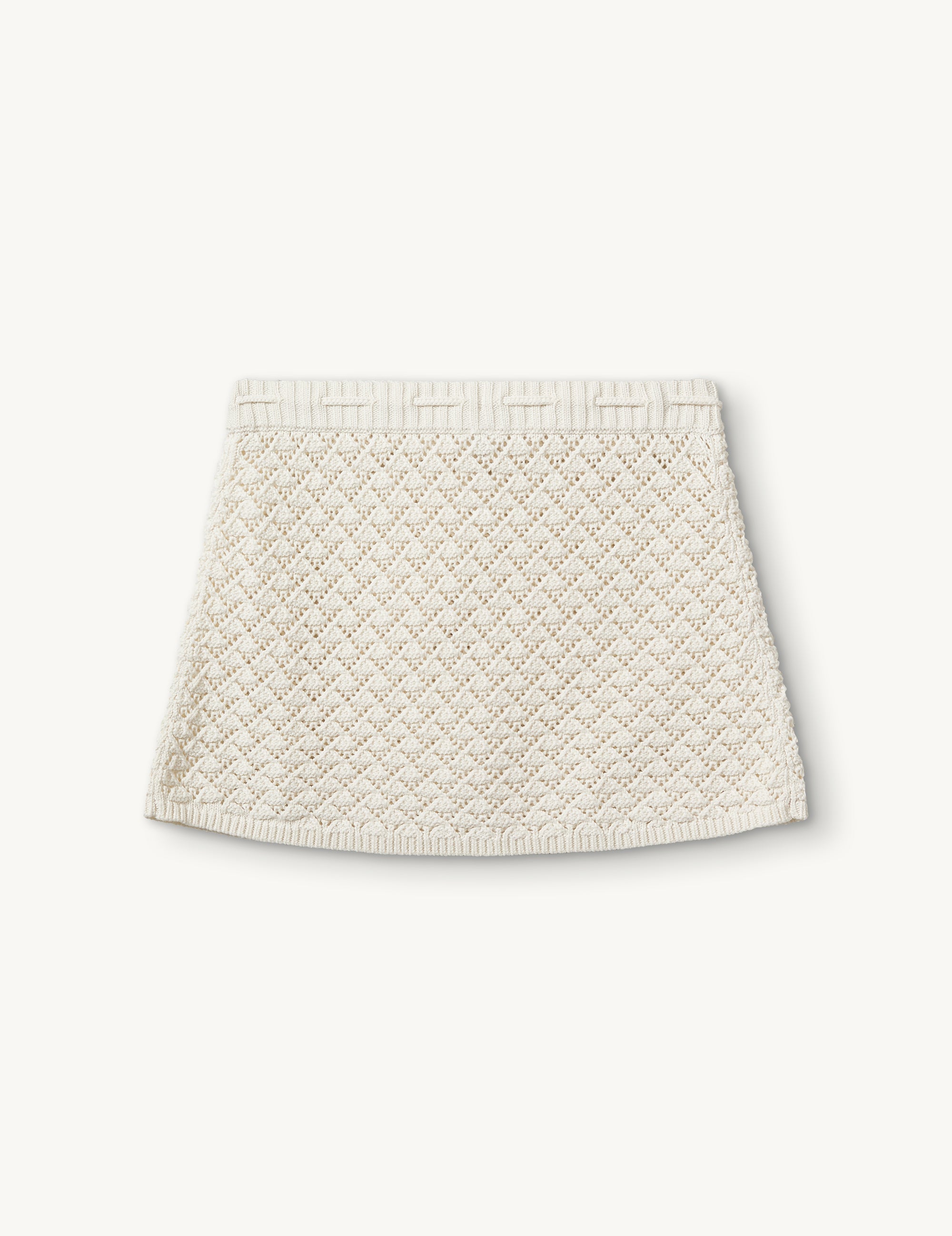 Riviera Mini Skirt Cream 4 / Cream