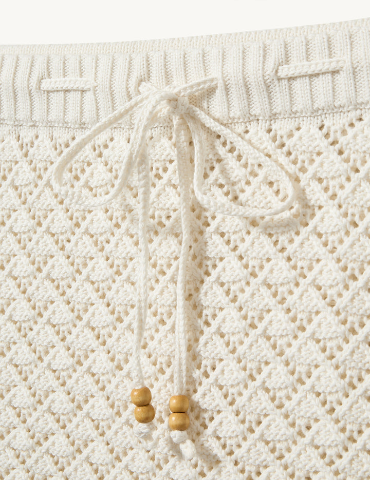Riviera Mini Skirt Cream 4 / Cream