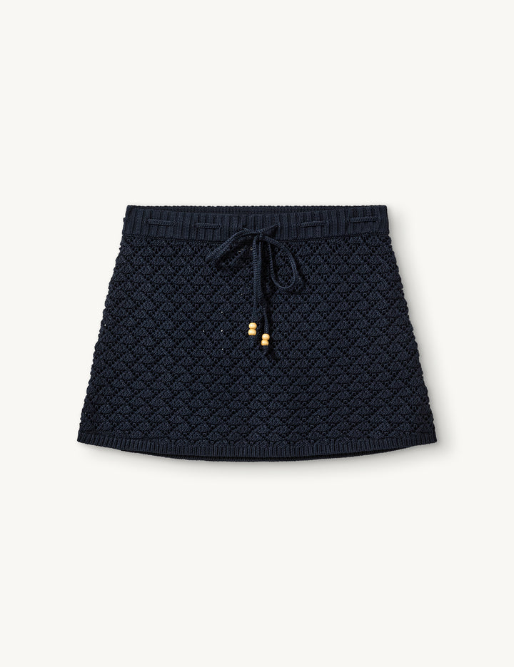 Riviera Mini Skirt Cream 4 / Cream