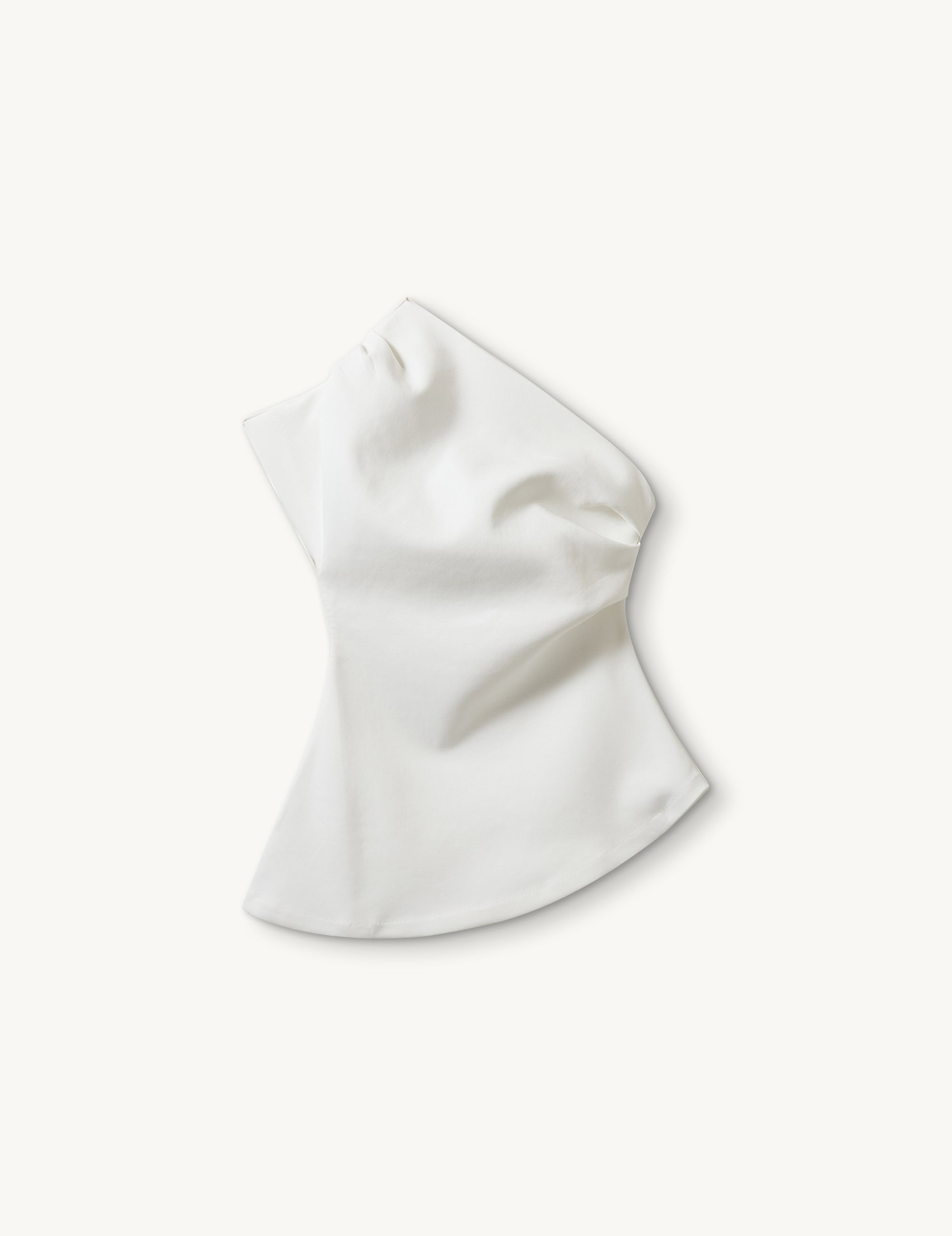 Glam Asymmetric Tee Cream 4 / Cream