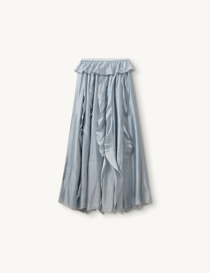 Gilian Statement Maxi Skirt Dusty Blue 4 / Dusty Blue