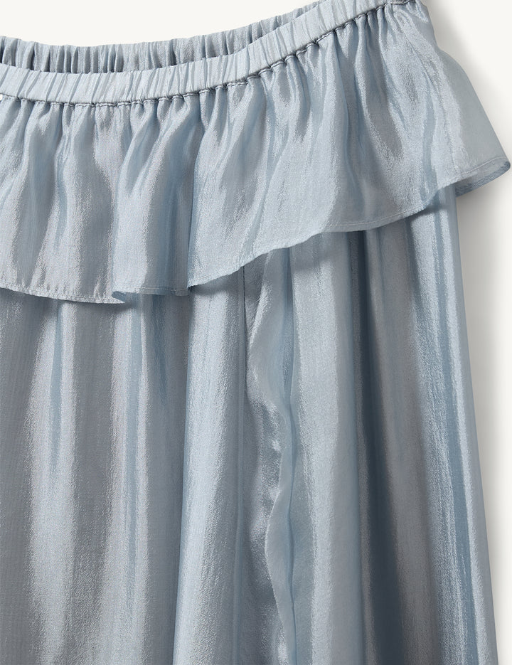 Gilian Statement Maxi Skirt Dusty Blue 4 / Dusty Blue