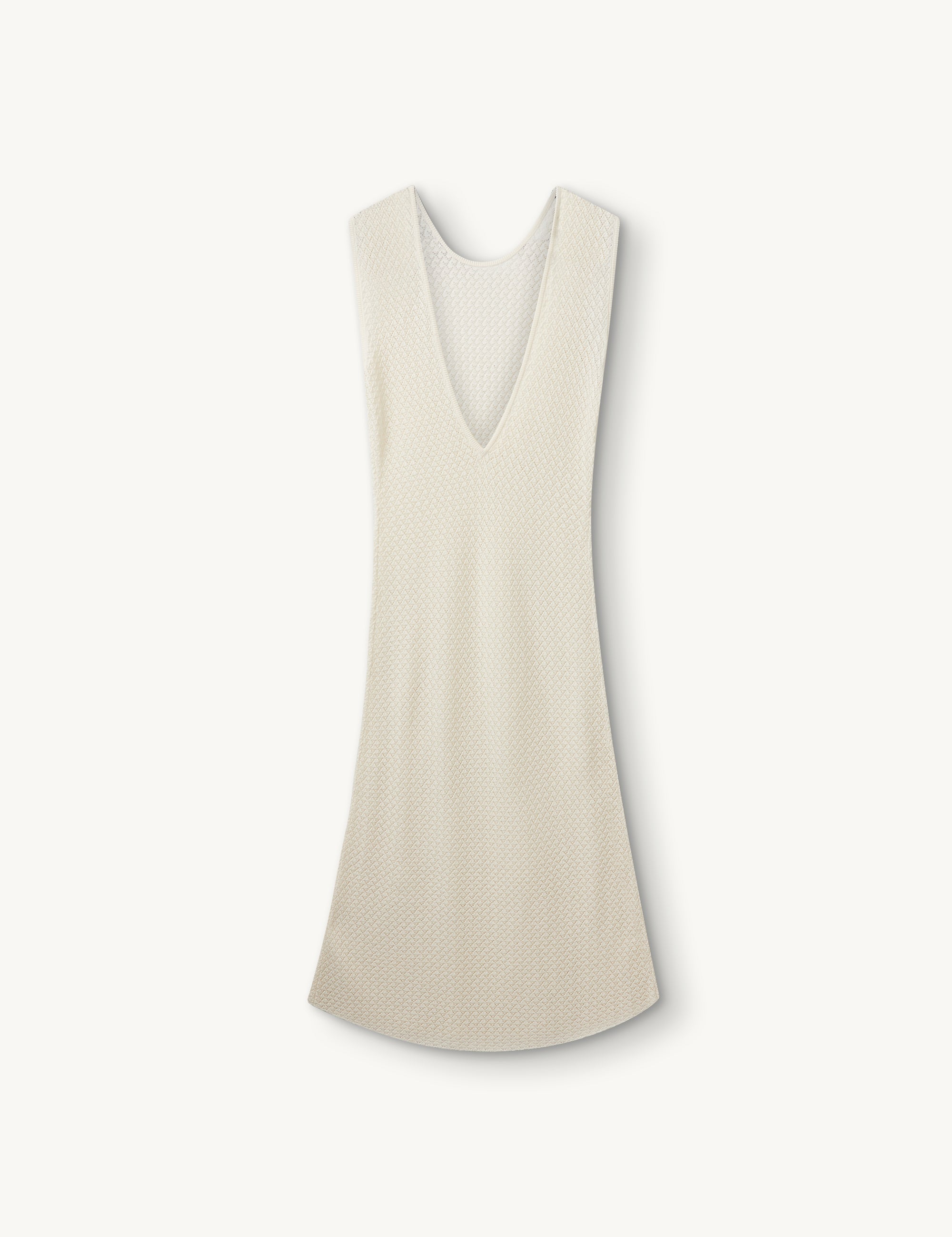 Tanzania Back Dress Cream 4 / Cream