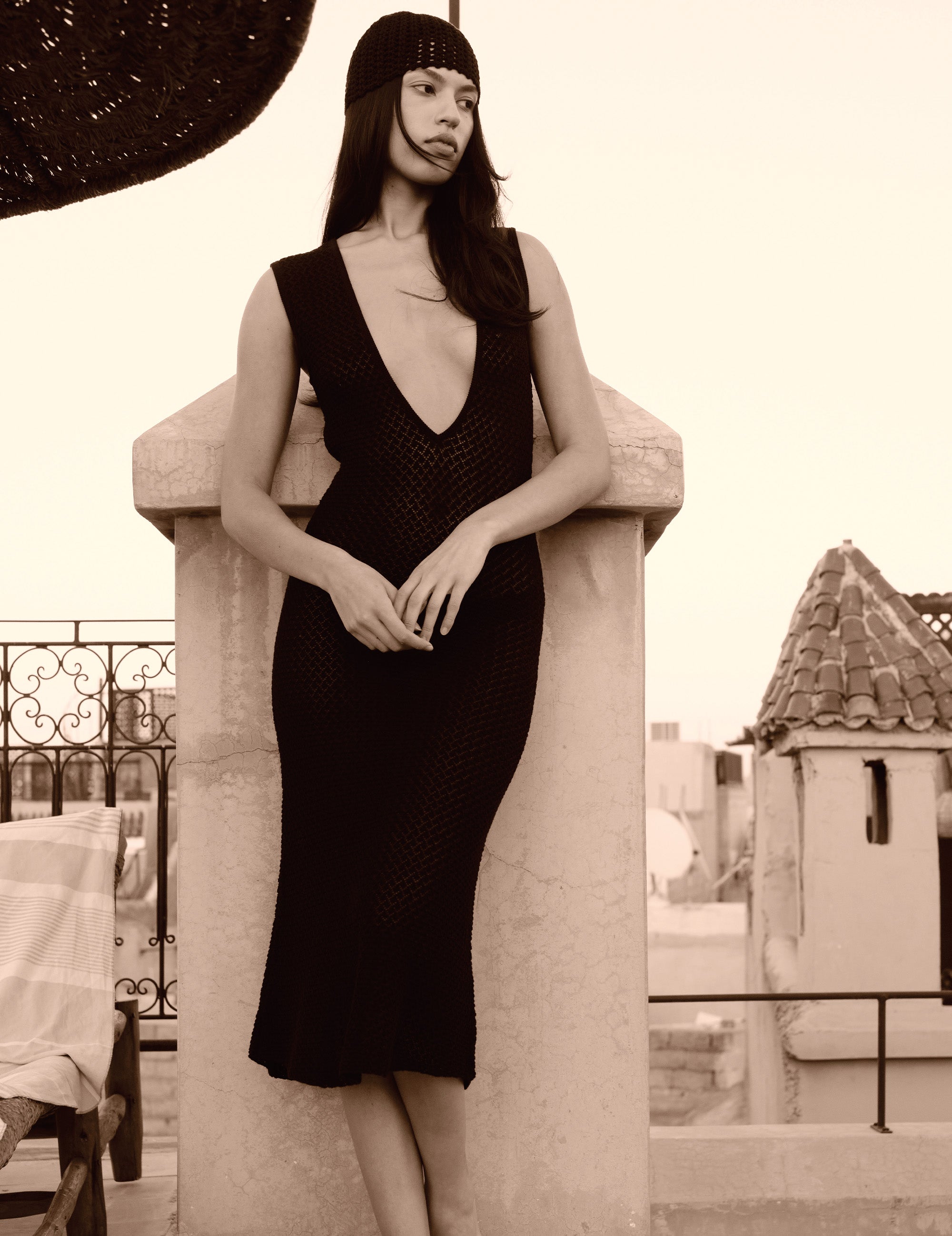 Tanzania Back Dress Cream 4 / Cream