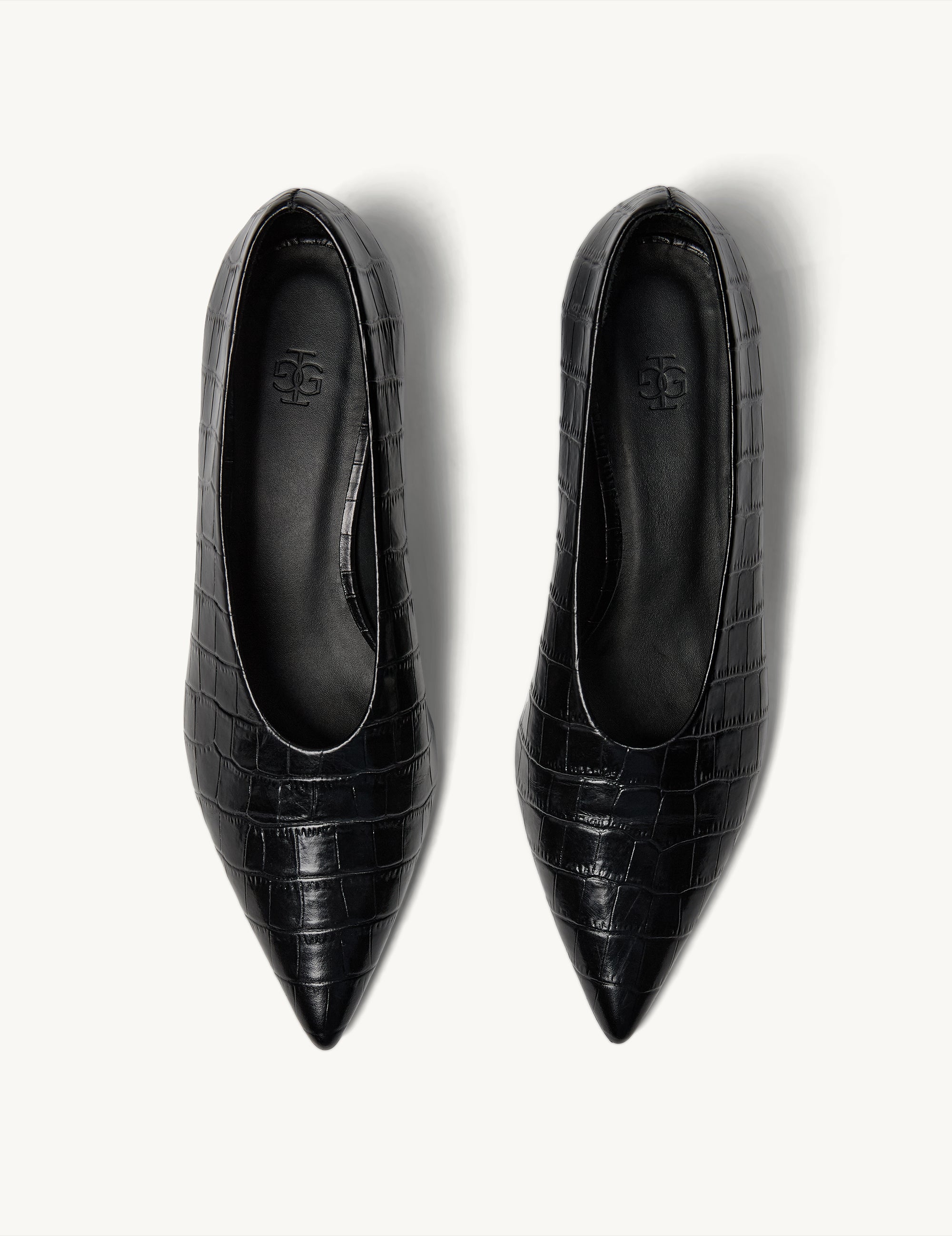 Nicole Croco Pumps Black
