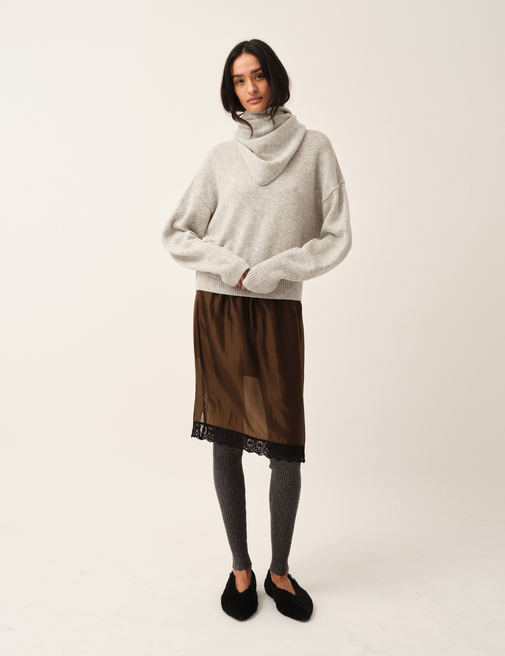 Gilian Lace Skirt Espresso 4 / Espresso
